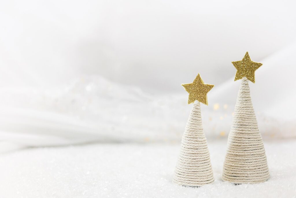 白 クリスマスツリー
