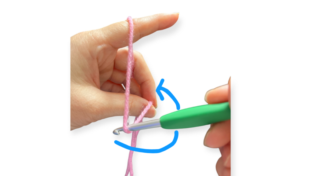 矢印の方向に針先を動かすようにすることを伝えている画像